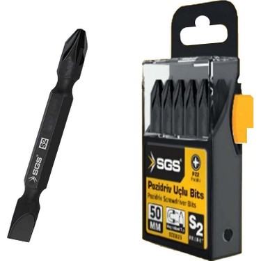 SGS3864 ÇİFT YÖNLÜ BİTS UÇ PZ2/SL6X65 MM